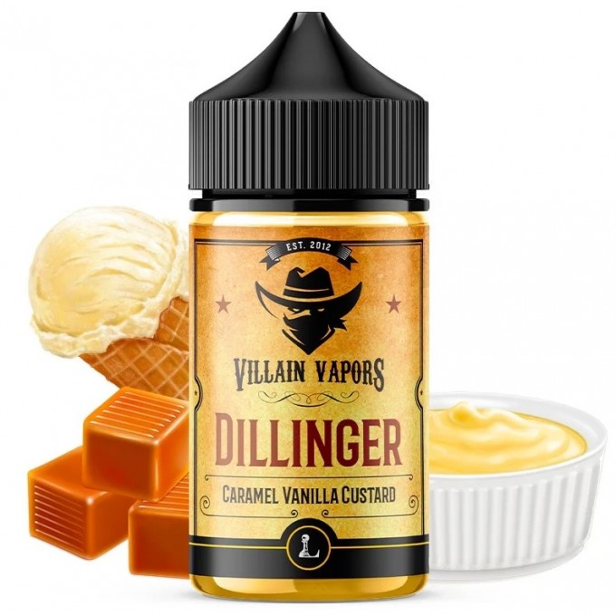 جویس فایو پانز طعم بستنی وانیلی کاستارد | Five Pawns villain vapors dillinger caramel vanilla custard Juice 